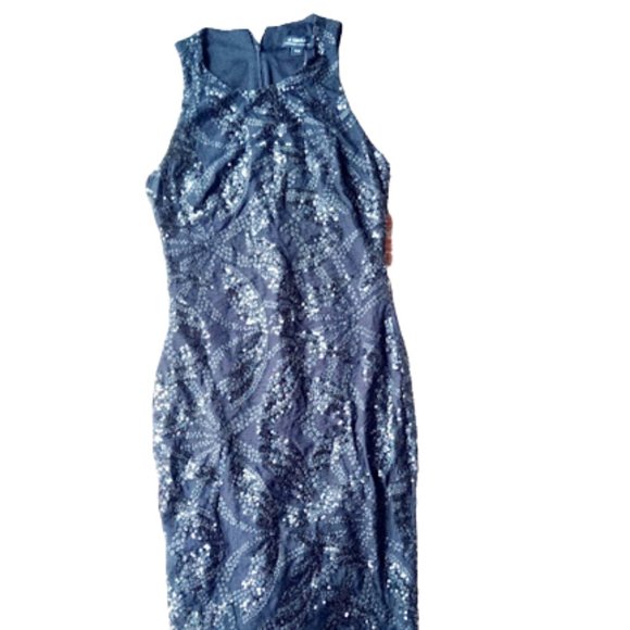 LE CHATEAU Black Beaded Pencil Dress Size XS NEW NWT - Picture 3 of 4